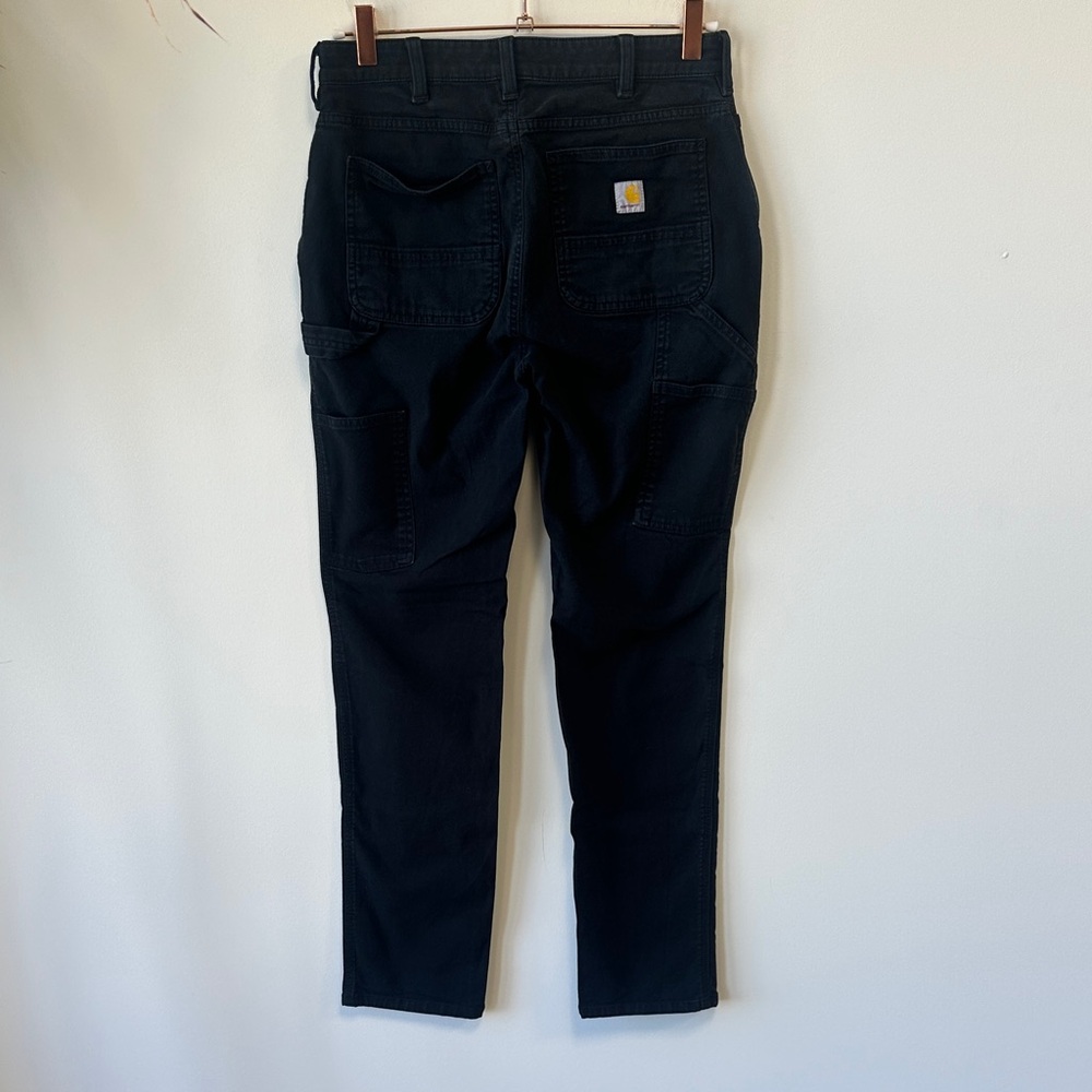 Carhartt Women's Straight Leg Work Pants in Black